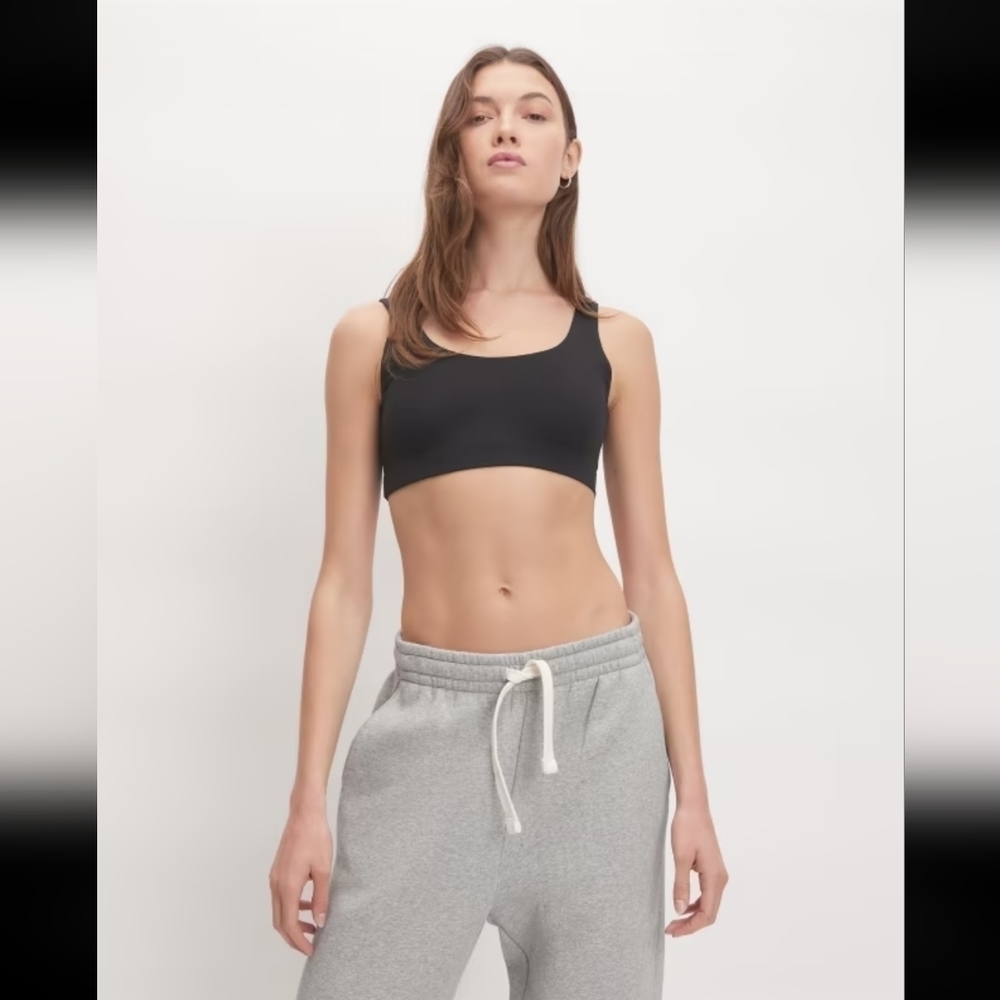 Everlane The Perform Tank Bra in Black•S